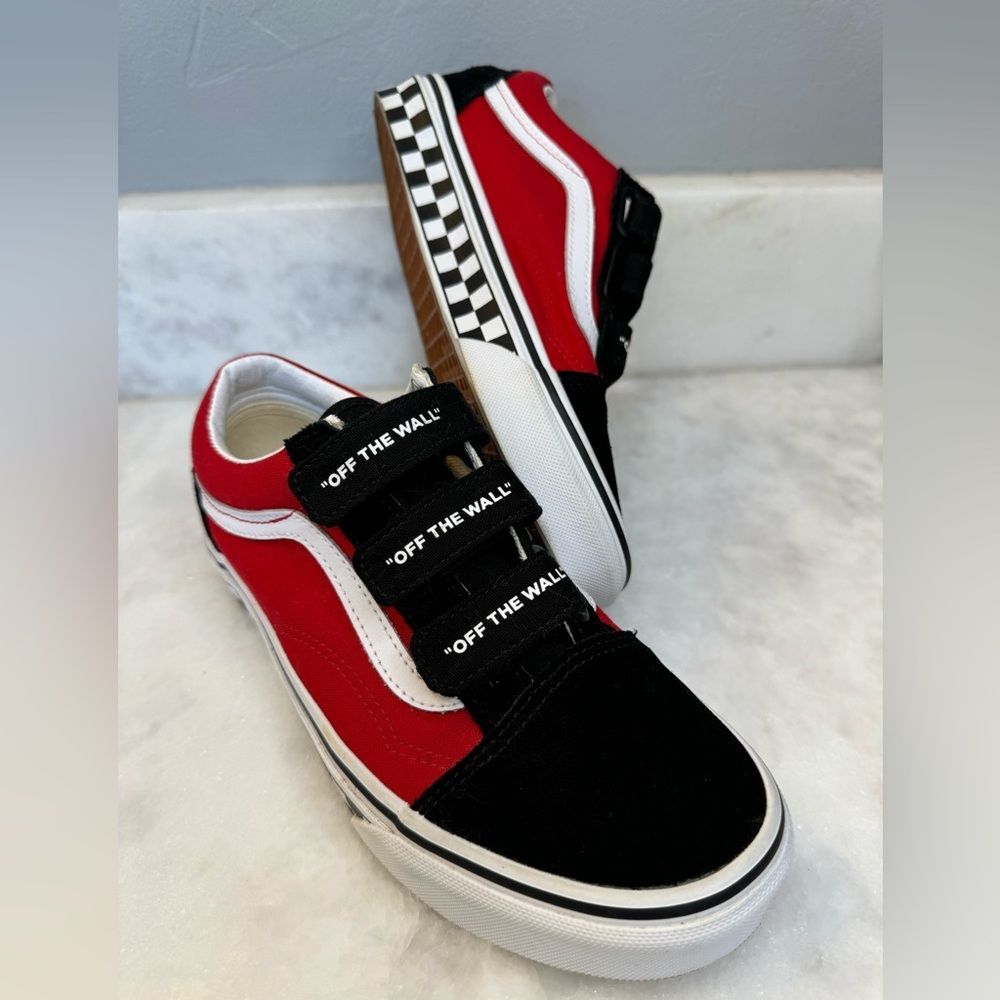 Vans Off The Wall Old Skool V Logo Pop Skater Shoes - Unisex Size 5 M / 6.5 W